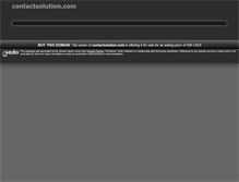 Tablet Screenshot of contactsolution.com